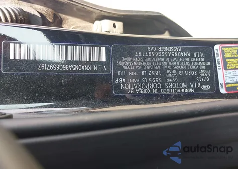 2016 Kia Rio Ex from USA, damaged, VIN KNADN5A36G6597197